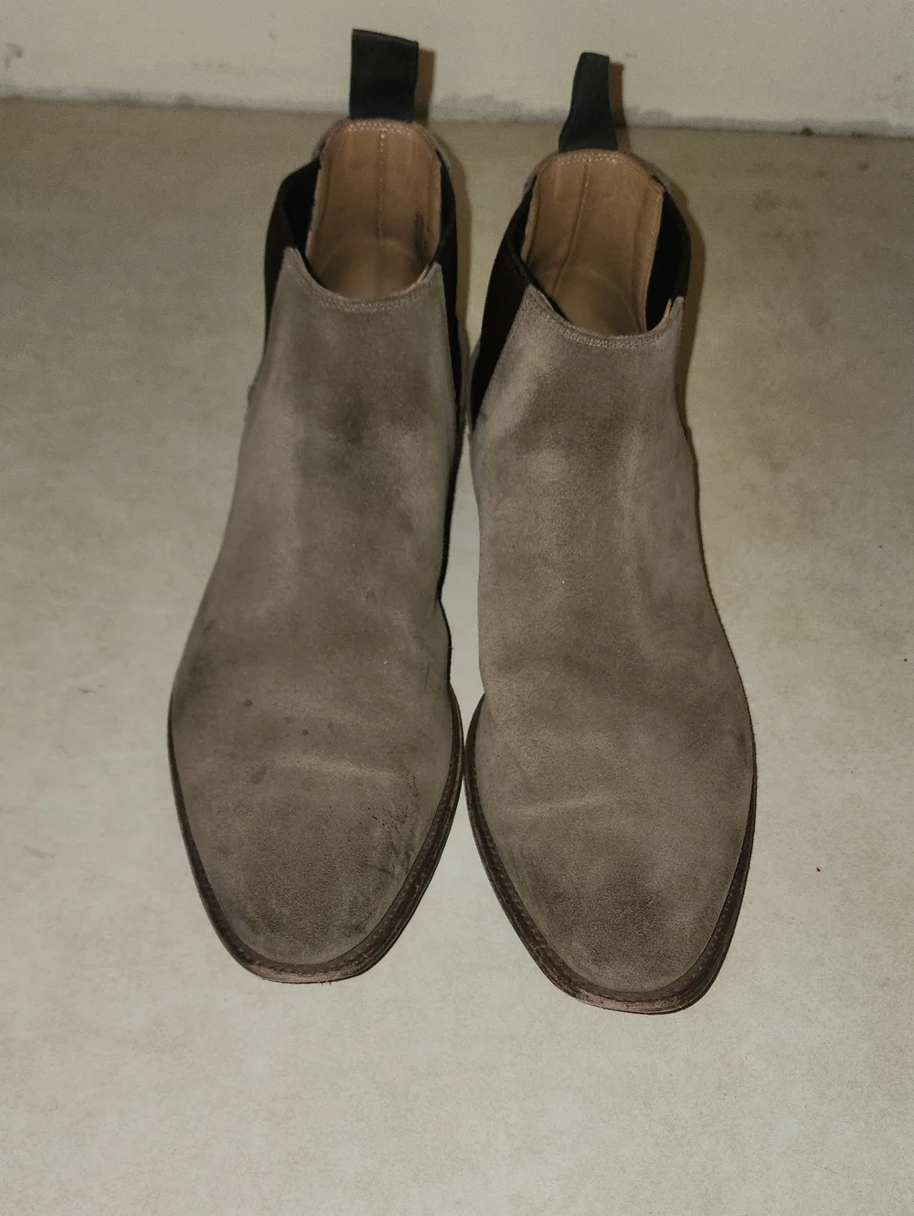 Men's Suede Chukka Boots in Taupe Brown